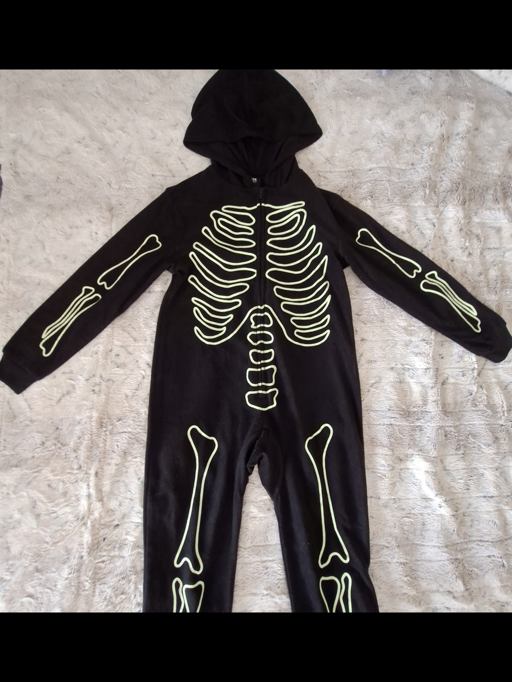 Hyde & EEK! Boutique Glow-in-the-Dark Small Kid's Skeleton Onesie